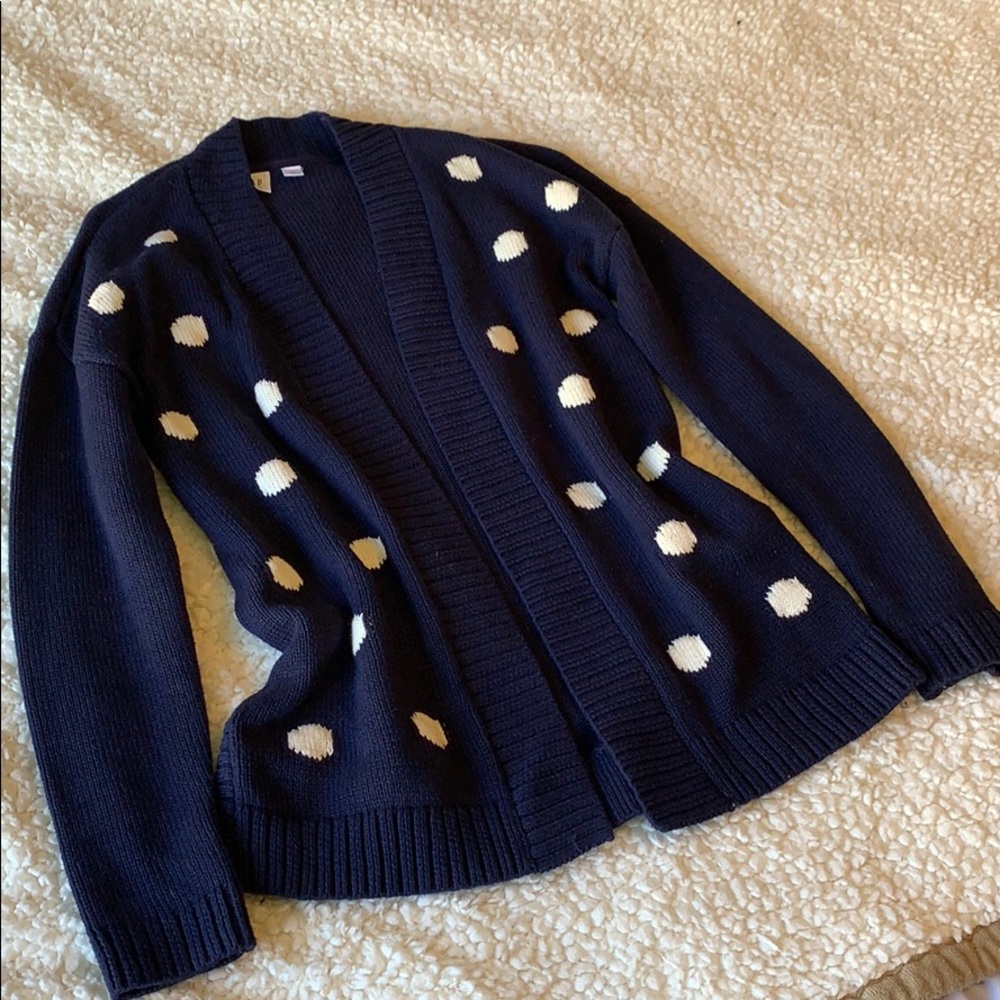 Gap Kids blue open cardigan